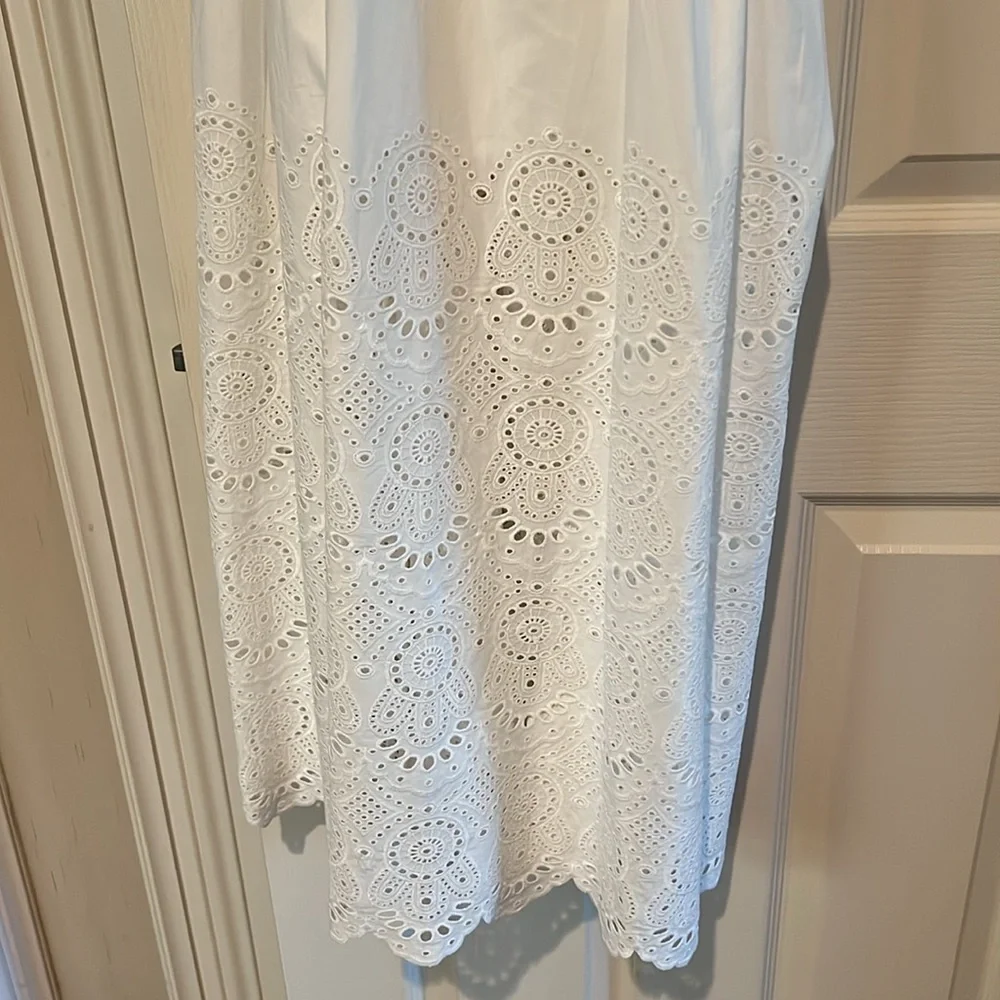 Ulla Johnson white eyelet off the shoulder maxi - Picture 3 of 8